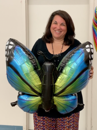 Elissa With Butterfly Balloon